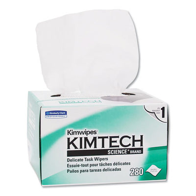 Kimwipes Delicate Task Wipers, 1-ply, 14.7 X 16.6, White, 144/box