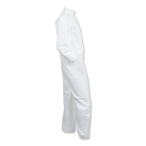 A40 Coveralls, Elastic Wrists/ankles, X-large, White