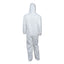 A40 Elastic-cuff And Ankles Hooded Coveralls, 2x-large, White, 25/carton
