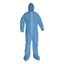 A65 Zipper Front Flame Resistant Coveralls, Large, Blue, 25/carton