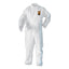 A30 Elastic Back And Cuff Hooded Coveralls, Large, White, 25/carton