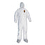 A45 Liquid And Particle Protection Surface Prep/paint Coveralls, Medium, White, 25/carton