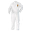 A20 Breathable Particle Protection Coveralls, Zip Closure, 2x-large, White