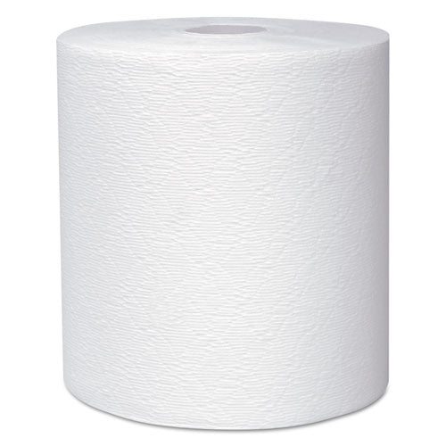 Hard Roll Paper Towels With Premium Absorbency Pockets, 8" X 600 Ft, 1.75" Core, White, 6 Rolls/carton