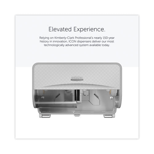Icon Coreless Standard Roll Toilet Paper Dispenser, 8.43 X 13 X 7.25, Silver Mosaic