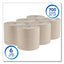 Essential 100% Recycled Fiber Hard Roll Towel, 1.75" Core, 8" X 700 Ft, Brown, 6/carton