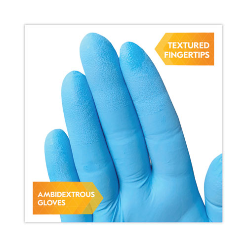 G10 Comfort Plus Blue Nitrile Gloves, Light Blue, Small, 1,000/carton