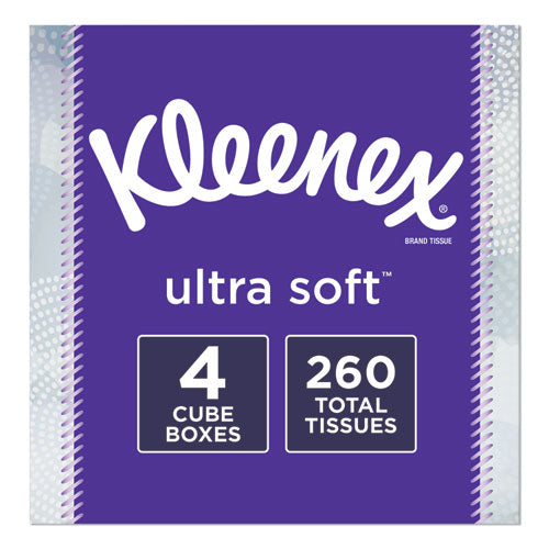 Ultra Soft Facial Tissue, 3-ply, White, 60 Sheets/box, 4 Boxes/pack, 3 Packs/carton