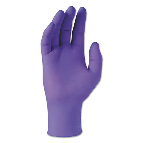 Purple Nitrile Exam Gloves, 242 Mm Length, X-small, 6 Mil, Purple, 100/box