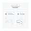 Icon Coreless Standard Roll Toilet Paper Dispenser, 8.43 X 13 X 7.25, Black Mosaic