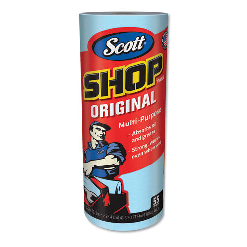 Shop Towels, Pop-up Box, 1-ply, 9 X 12, Blue, 200/box, 8 Boxes/carton