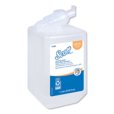 Control Antimicrobial Foam Skin Cleanser, Fresh Scent, 1,000ml Bottle, 6/carton