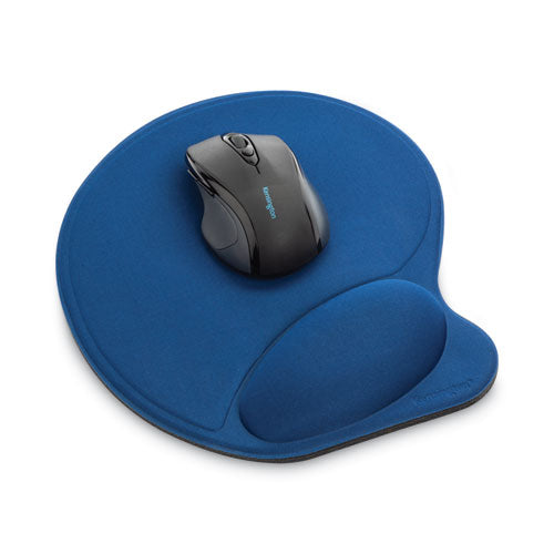 Wrist Pillow Extra-cushioned Mouse Support, 7.9 X 10.9, Blue