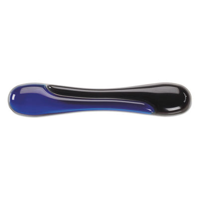 Duo Gel Wave Mouse Pad With Wrist Rest, 9.37 X 13, Blue