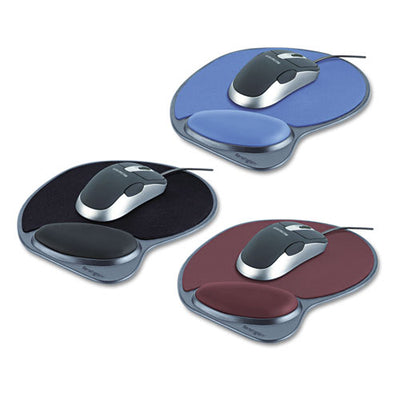 Memory Foam Mouse Pad Wrist Pillow, 10 X 9.87, Black