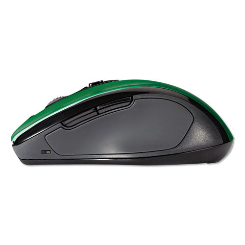 Pro Fit Mid-size Wireless Mouse, 2.4 Ghz Frequency/30 Ft Wireless Range, Right Hand Use, Emerald Green
