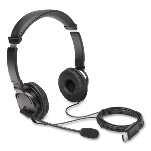 Hi-fi Headphones With Microphone, 6 Ft Cord, Black