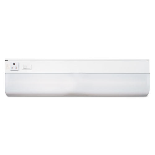 Under-cabinet Fluorescent Fixture, Steel, 18.25w X 4d X 1.63h, White