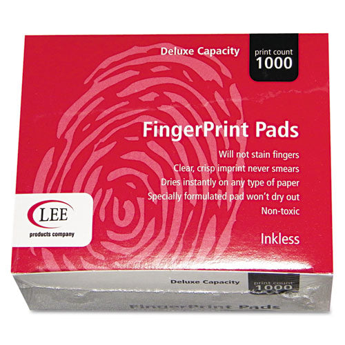 Inkless Fingerprint Pad, 2.25" X 175", Black, 12/pack