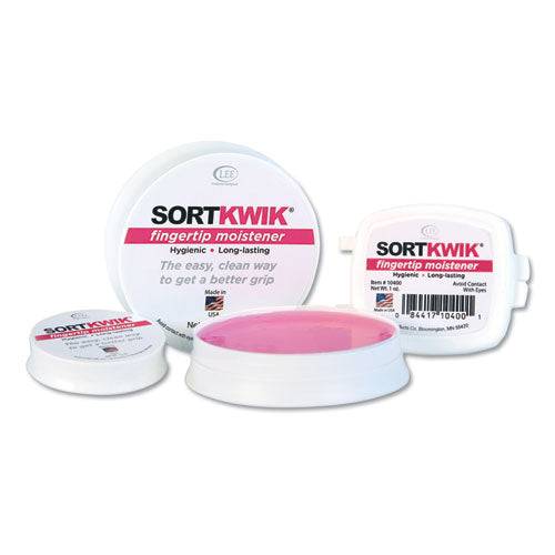 Sortkwik Fingertip Moisteners, 0.38 Oz, Pink, 3/pack