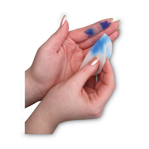 Clean-ups Hand Cleaning Pads, Cloth, 3" Dia, Mild Floral Scent, 60/tub