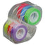 Removable Highlighter Tape, 0.5" X 720", Assorted, 6/pack