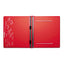 Varicap Expandable Binder, 2 Posts, 6" Capacity, 11 X 8.5, Red