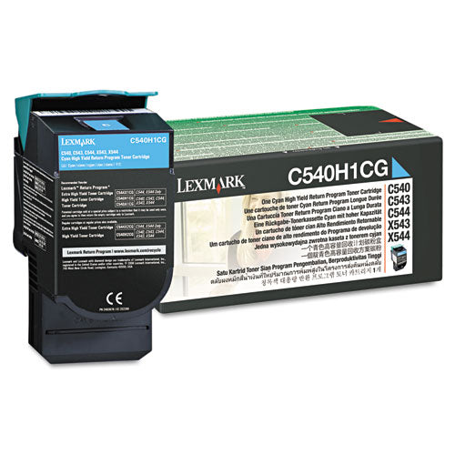 C540a1kg Return Program Toner, 1,000 Page-yield, Black