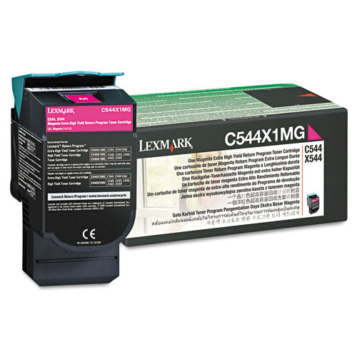 C544x1mg Return Program Extra High-yield Toner, 4,000 Page-yield, Magenta