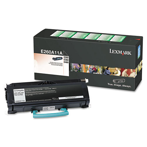 E260a11a Return Program Toner, 3,500 Page-yield, Black