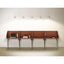 Study Carrell Add On, 1-leg, 31.25 X 23.25 X 45.25, Cherry