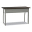 Trento Line Rectangular Desk, 47.25" X 23.63" X 29.5", Mocha/gray
