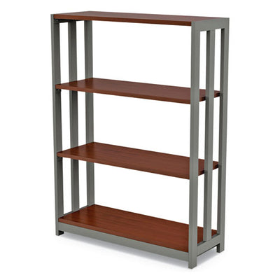 Trento Line Bookcase, Three-shelf, 31.5w X 11.5d X 43.25h, Cherry