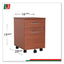 Trento Line Mobile Pedestal File, Left Or Right, 2-drawers: Box/file, Legal/letter, Cherry, 16.5" X 19.75" X 23.63"