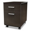 Trento Line Mobile Pedestal File, Left Or Right, 2-drawers: Box/file, Legal/letter, Mocha, 16.5" X 19.75" X 23.63"