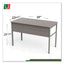 Urban Series Desk Workstation, 59" X 23.75" X 29.5", Ash