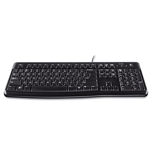 K120 Ergonomic Desktop Wired Keyboard, Usb, Black