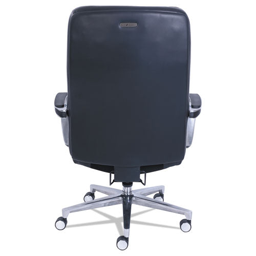 Commercial 2000 Big/tall Executive Chair, Lumbar, Supports 400 Lb, 20.25" To 23.25" Seat Height, Black Seat/back, Silver Base