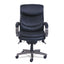 Woodbury High-back Executive Chair, Supports Up To 300 Lb, 20.25" To 23.25" Seat Height, Black Seat/back, Weathered Gray Base