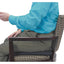 The Comfortmakers Deluxe Seat/back Cushion, Memory Foam, 17 X 2.75 X 17.5, Black