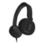 Solids Headphones, 5 Ft Cord, Black