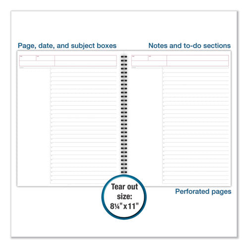 Wirebound Guided Action Planner Notebook, 1-subject, Project-management Format, Gray Cover, 11 X 8.5, 80 Sheets