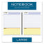 Wirebound Guided Quicknotes Notebook, 1 Subject, List-management Format, Dark Gray Cover, 11 X 8.5, 80 Sheets