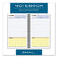 Wirebound Guided Quicknotes Notebook, 1 Subject, List-management Format, Dark Gray Cover, 8 X 5, 80 Sheets