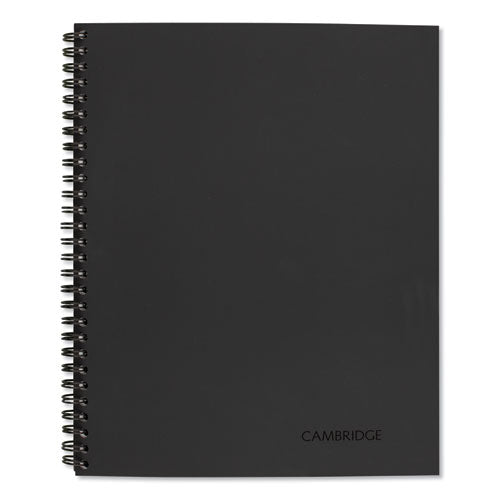 Wirebound Guided Meeting Notes Notebook, 1 Subject, Meeting-minutes/notes Format, Dark Gray Cover, 11 X 8.25, 80 Sheets