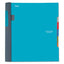 Advance Wirebound Notebook, 5 Subject, 10 Pockets, Medium/college Rule, Randomly Assorted Covers, 11 X 8.5, 200 Sheets