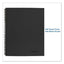 Wirebound Business Notebook, 1 Subject, Wide/legal Rule, Black Linen Cover, 9.5 X 6.63, 80 Sheets
