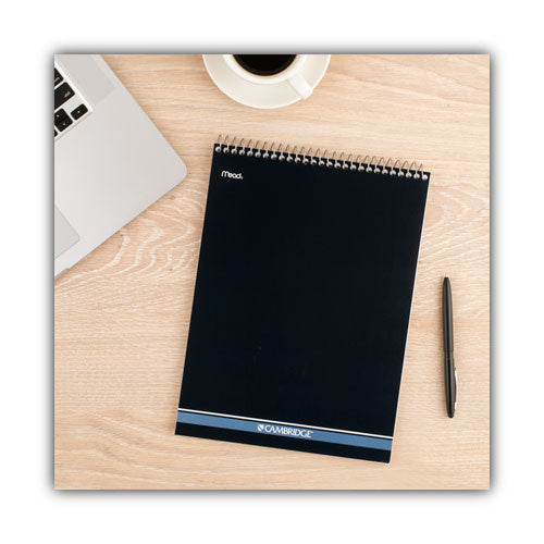 Stiff-back Wire Bound Notepad, Medium/college Rule, Navy Cover, 70 White 8.5 X 11.5 Sheets