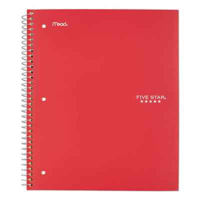 Wirebound Notebook, 1 Subject, Medium/college Rule, Red Cover, 11 X 8.5, 100 Sheets