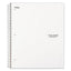 Wirebound Notebook, 1 Subject, Medium/college Rule, Green Cover, 11 X 8.5, 100 Sheets